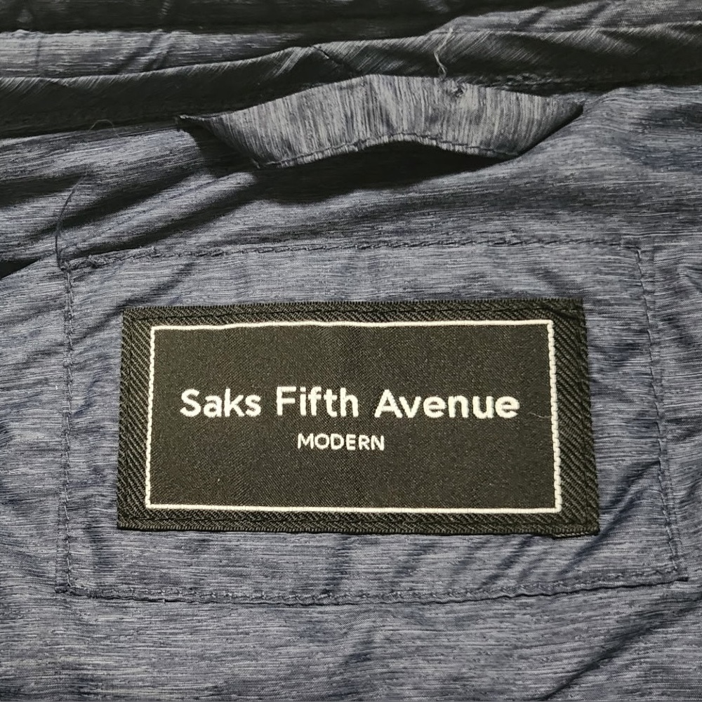 Saks Fifth Avenue Women’s Navy Jacket Size L - Picture 9 of 9